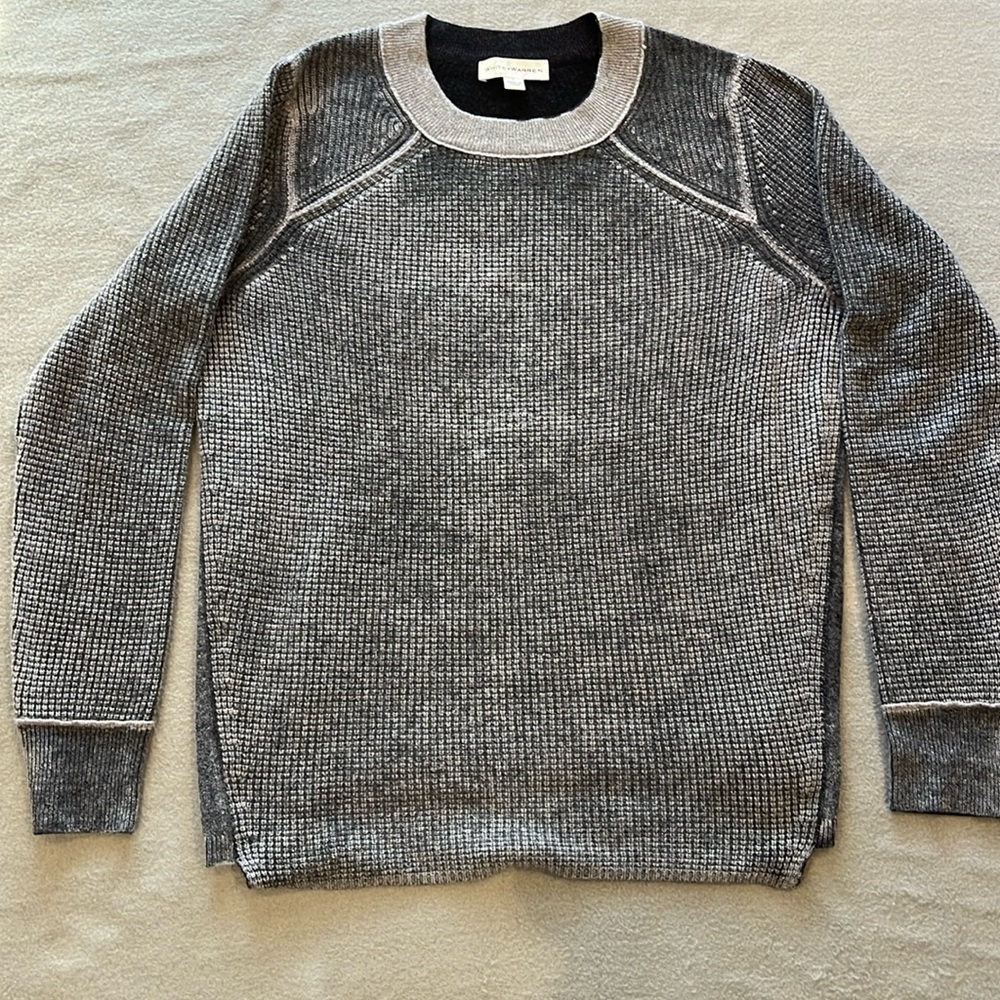 White+Warren Cashmere Waffle Sweater